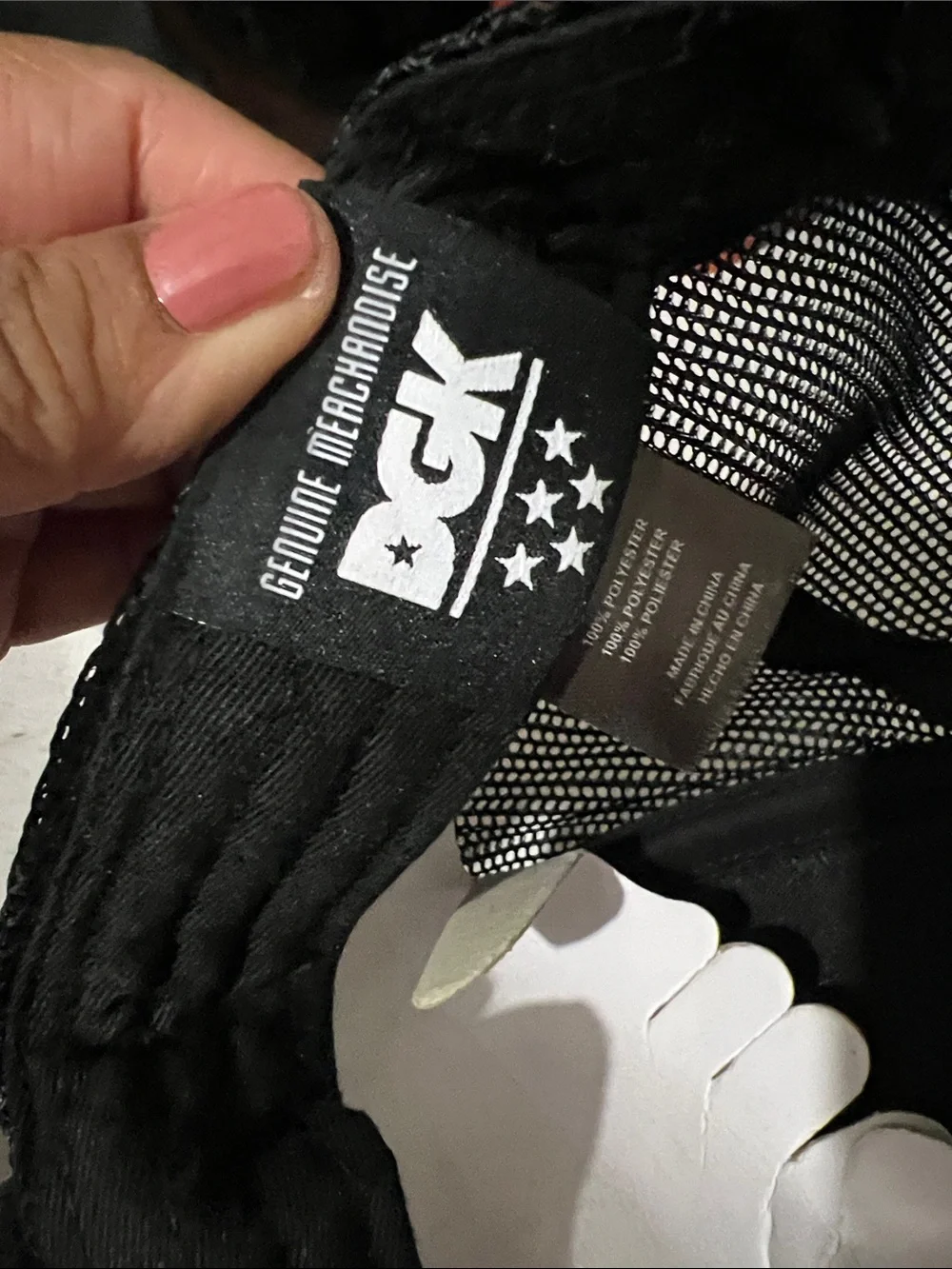 DGK Black Mesh Trucker Cap with White Inner Sweatband
